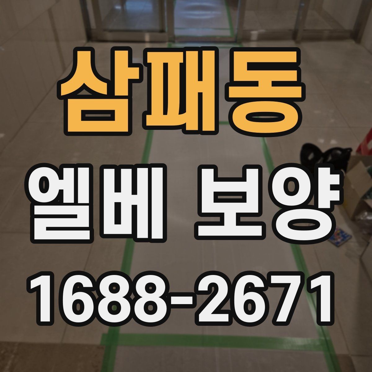 삼패동 엘베 보양 승강기 내부와 출입부를 나눠 보는 법