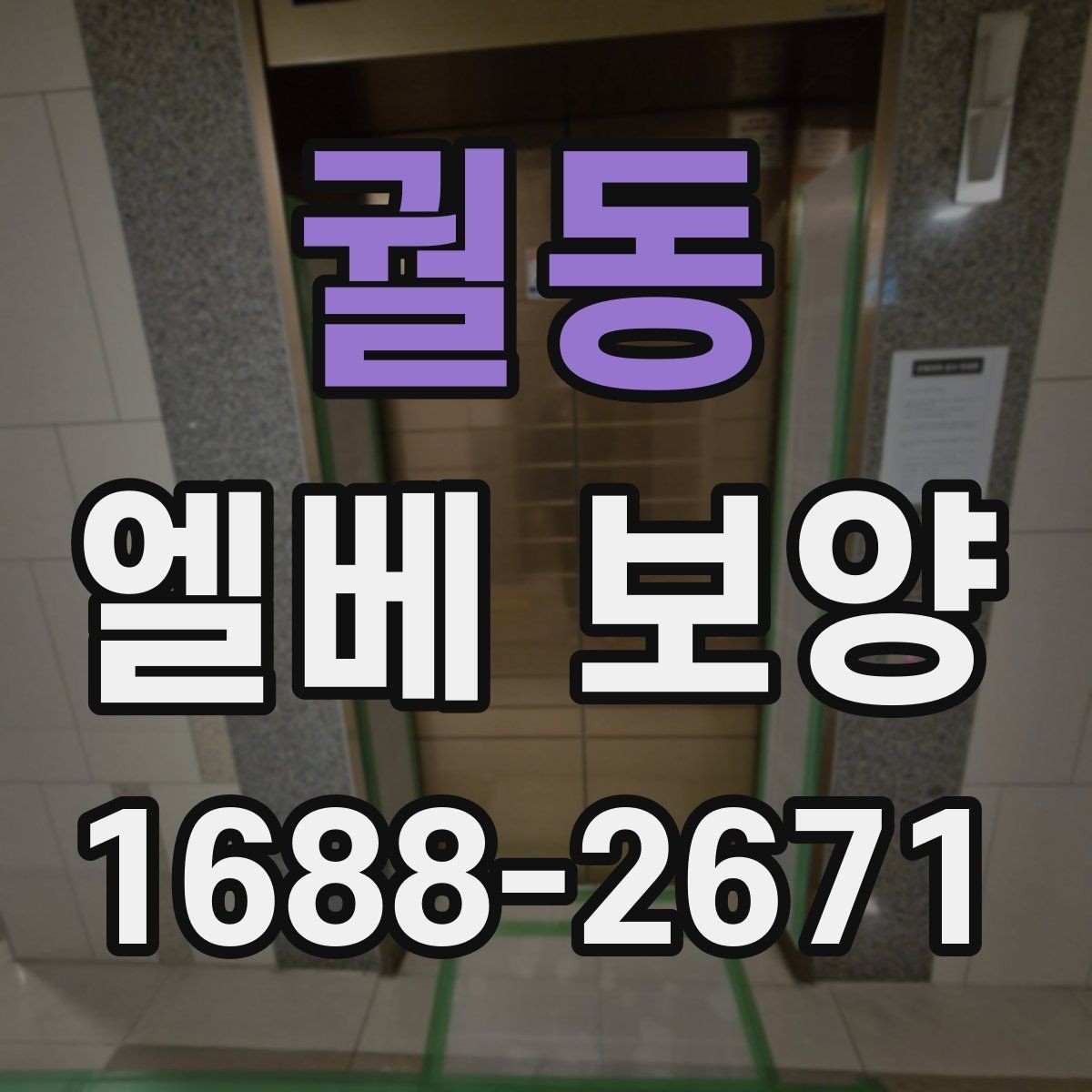 궐동 엘베 보양 공사 현장별 먼저 막을 손상 구간