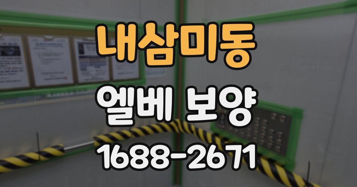 내삼미동 엘베 보양