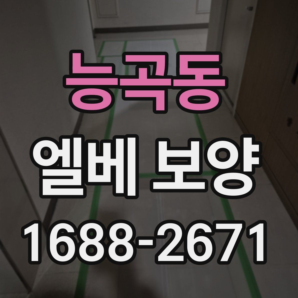 능곡동 엘베 보양 보행자 왕래가 많은 아파트 관리 요령
