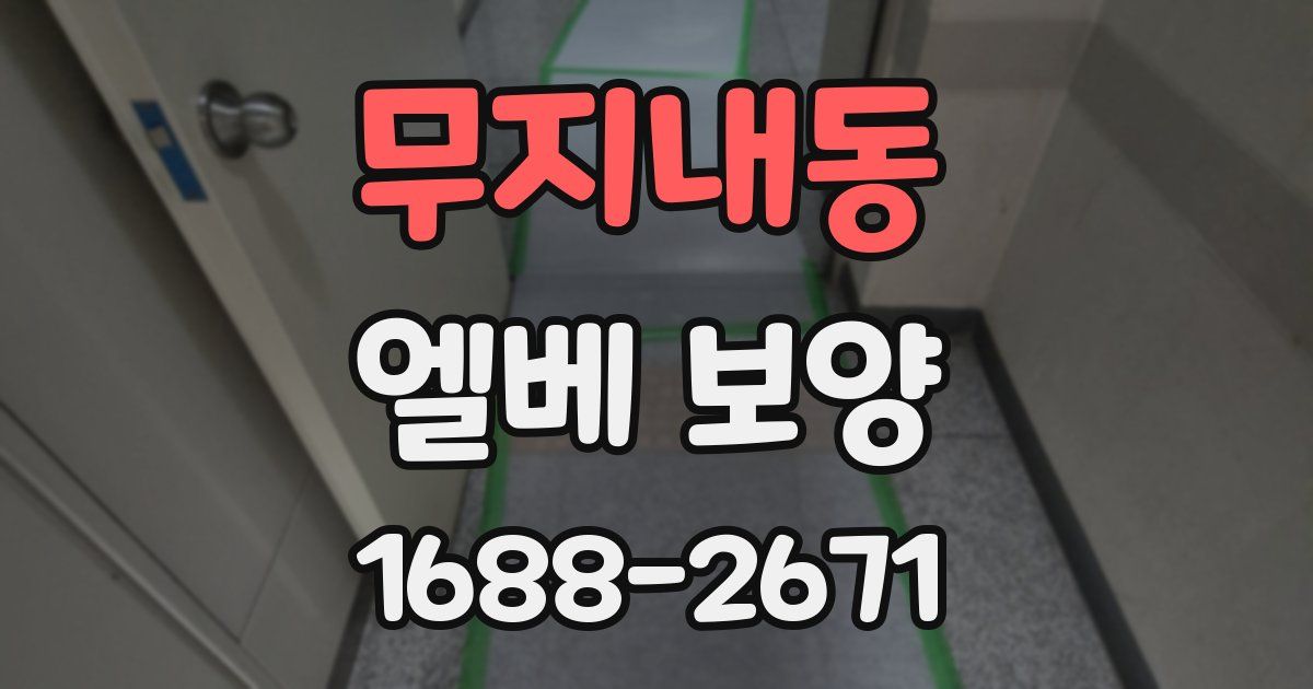 무지내동 엘베 보양