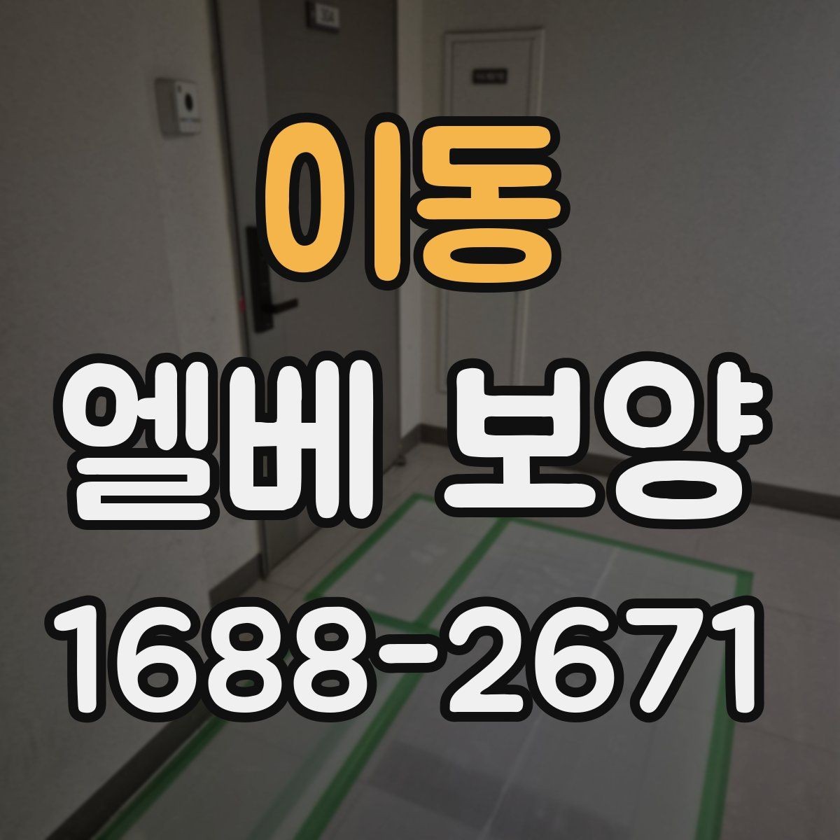 이동 엘베 보양 테이프와 부자재를 고를 때 확인할 점