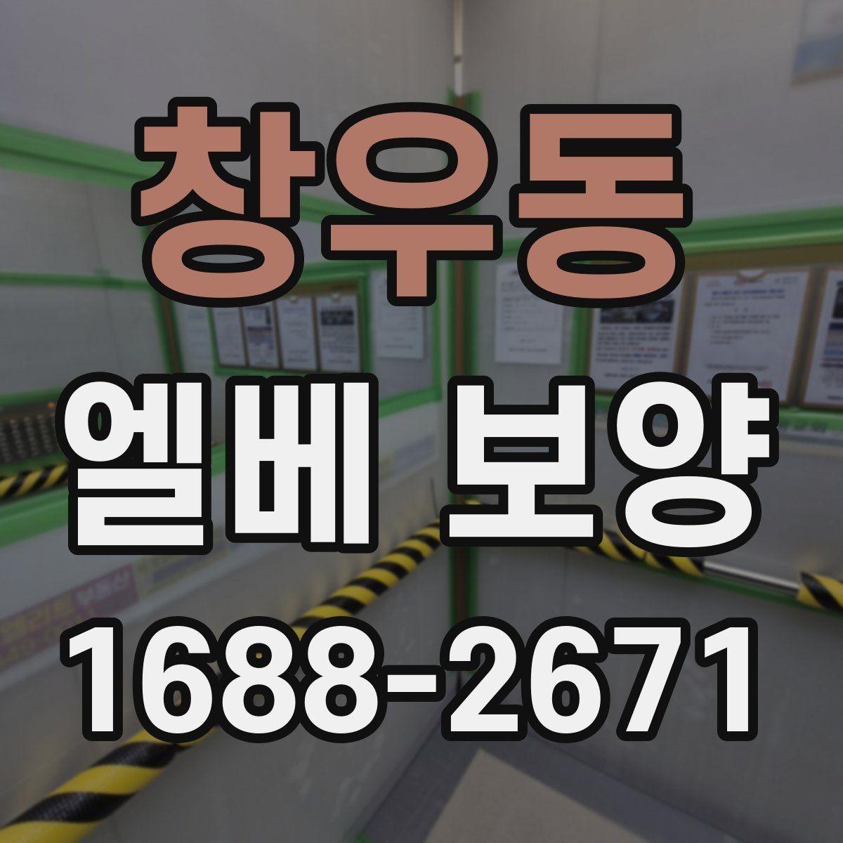 창우동 엘베 보양 공용부 동선이 겹칠 때 먼저 볼 곳