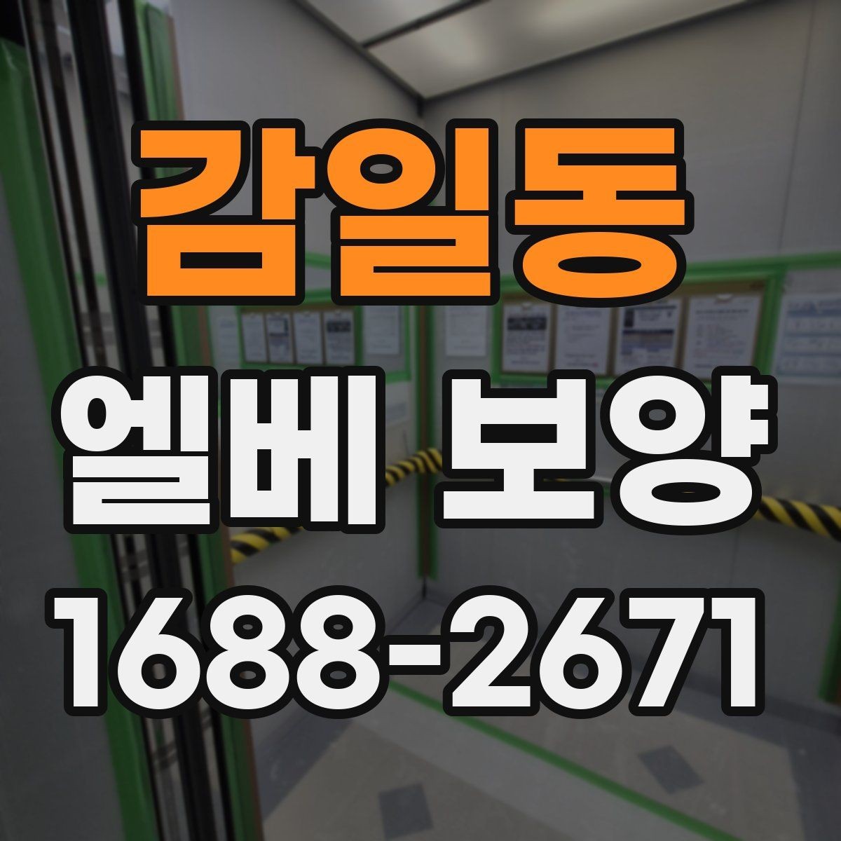 감일동 엘베 보양 승강기 내부와 출입부를 나눠 보는 방법