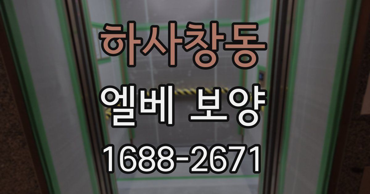 하사창동 엘베 보양