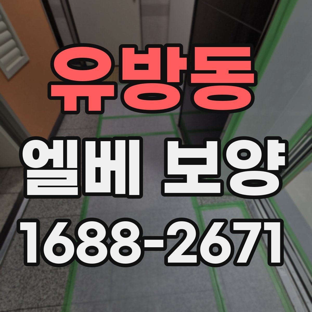 유방동 엘베 보양 바닥 벽면 거울 자재를 구분해 쓰는 이유