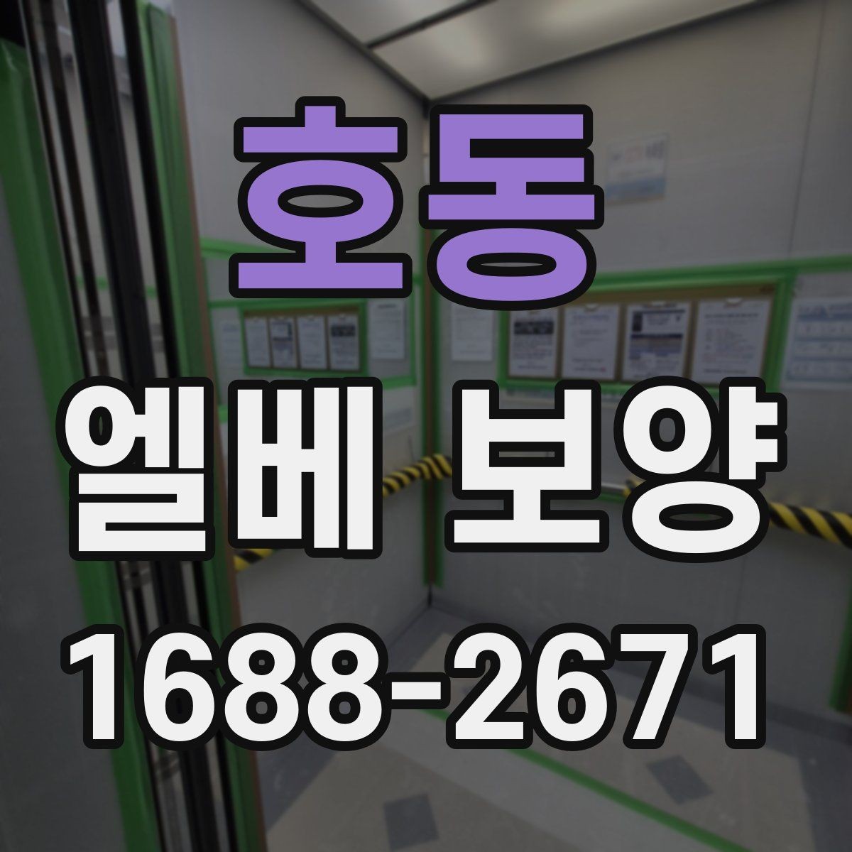 호동 엘베 보양 공동주택 관리사무소와 협의할 점