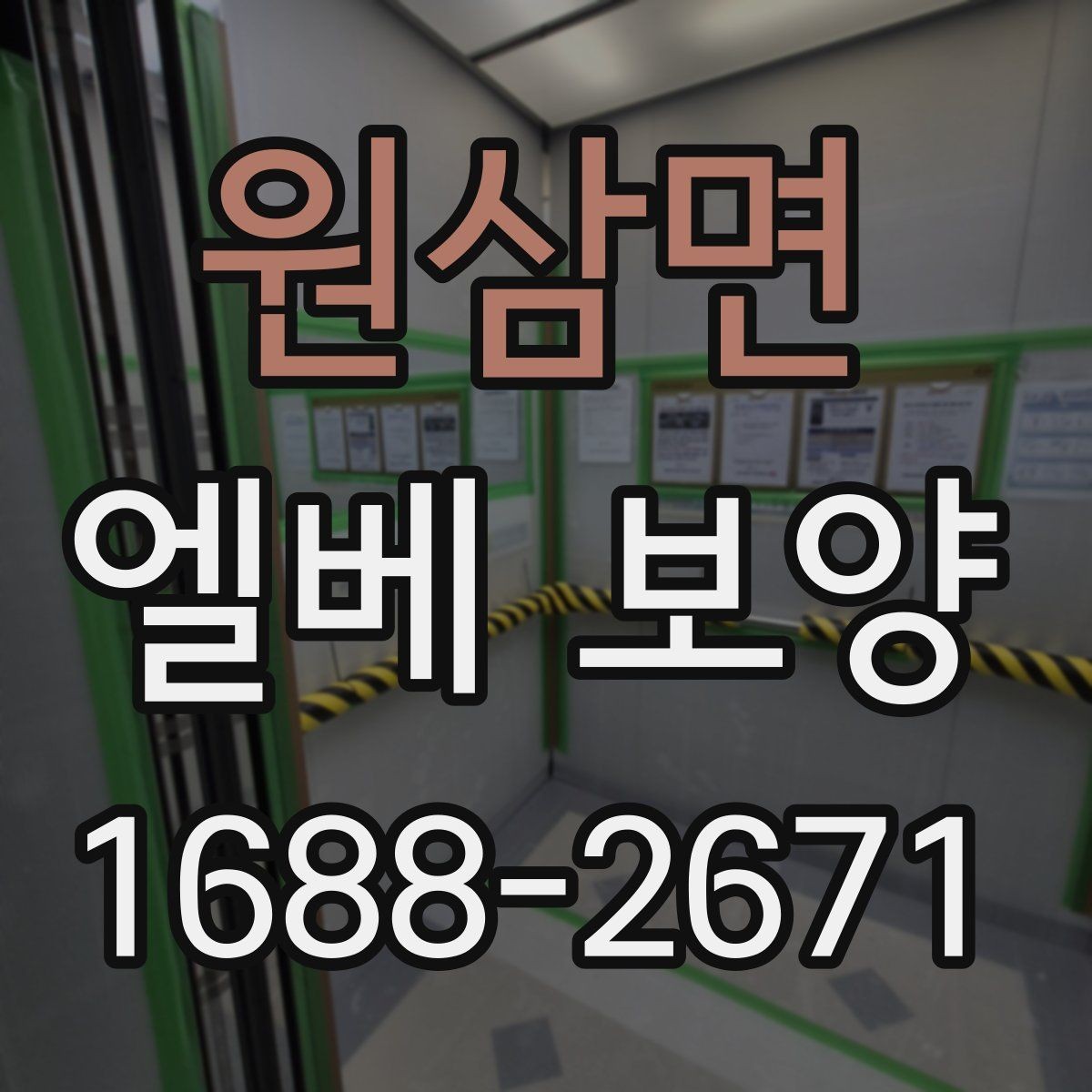 원삼면 엘베 보양 문 주변 손상 방지를 위한 확인 항목