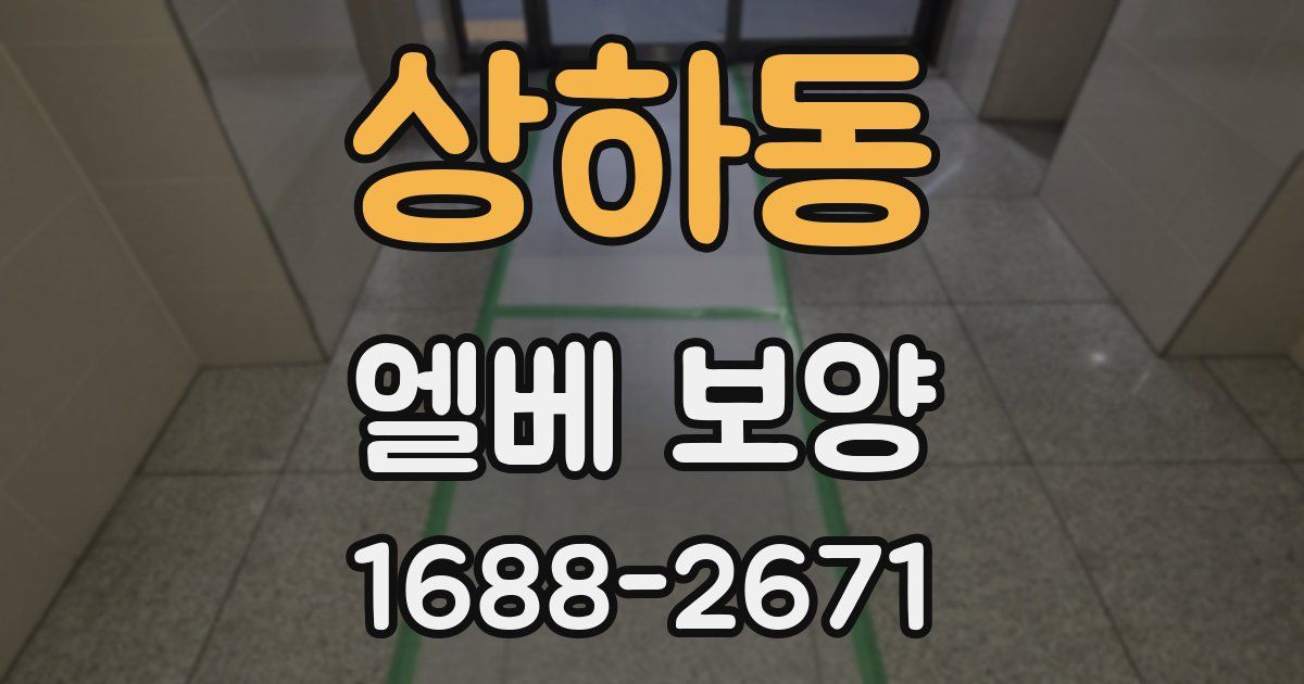 상하동 엘베 보양