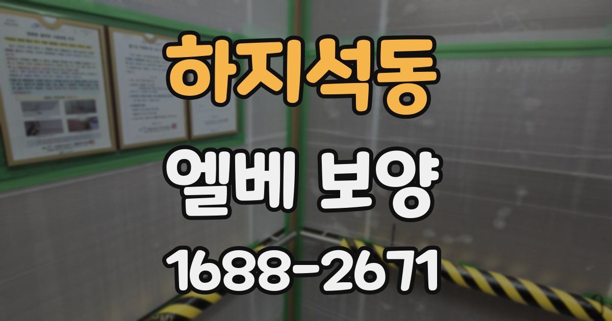 하지석동 엘베 보양