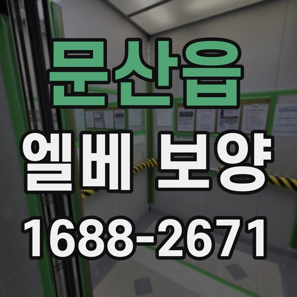 문산읍 엘베 보양 출입문 테두리 보호가 중요한 현장