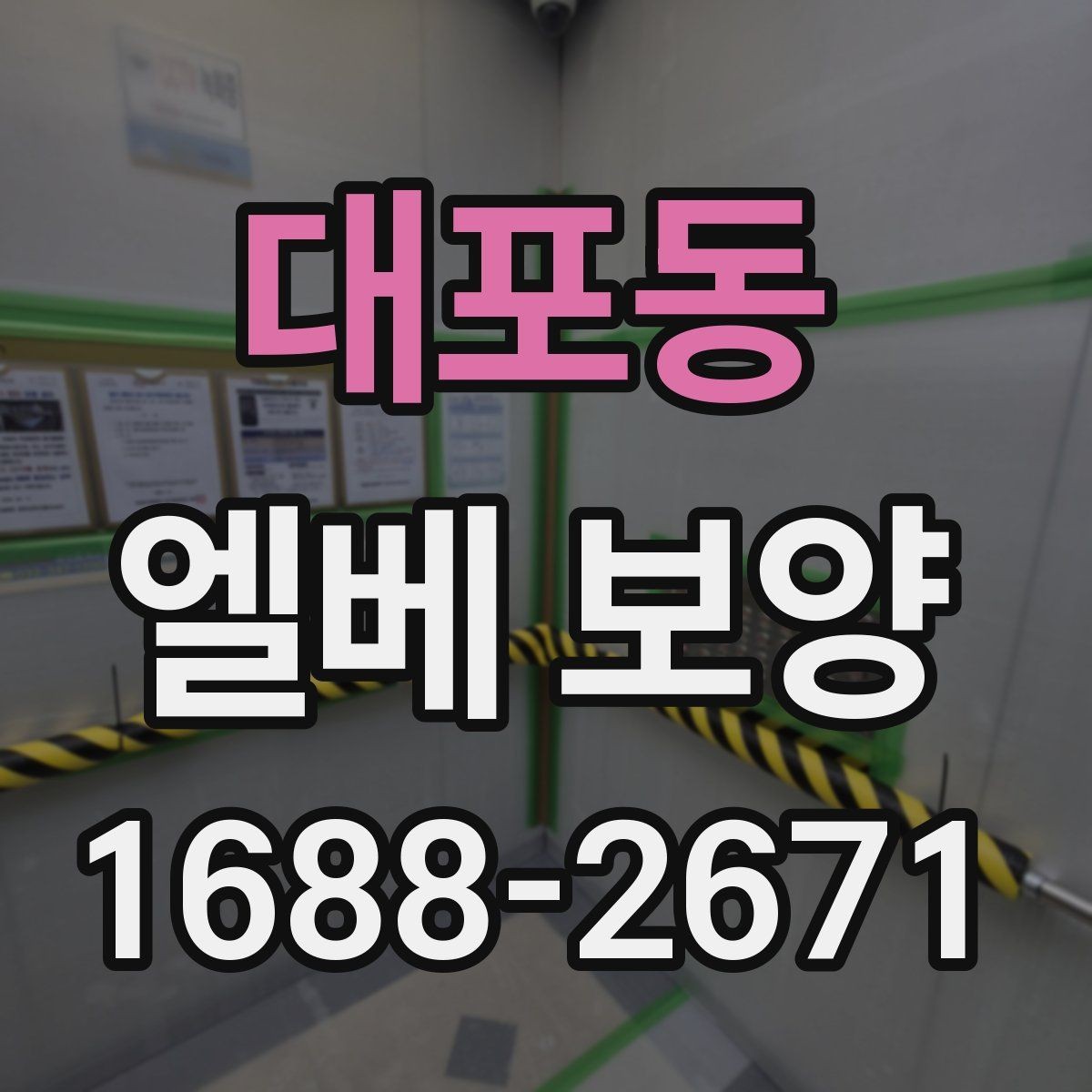 대포동 엘베 보양 시트 고정 상태가 오래 가는 시공 포인트