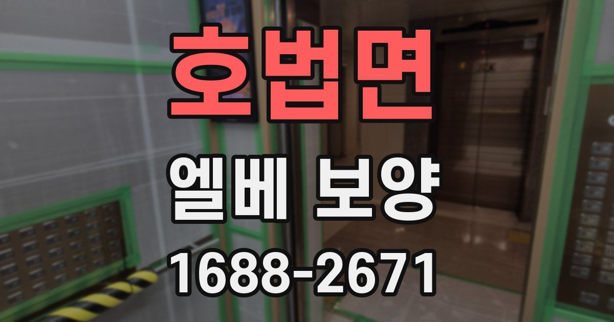 호법면 엘베 보양
