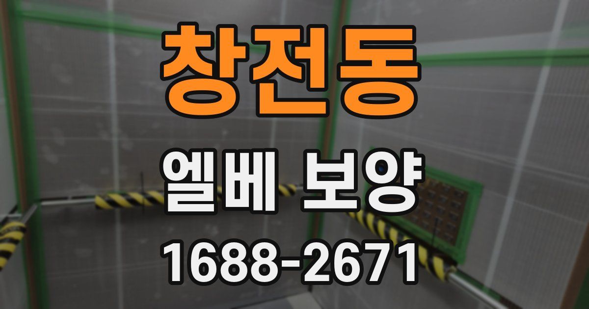 창전동 엘베 보양