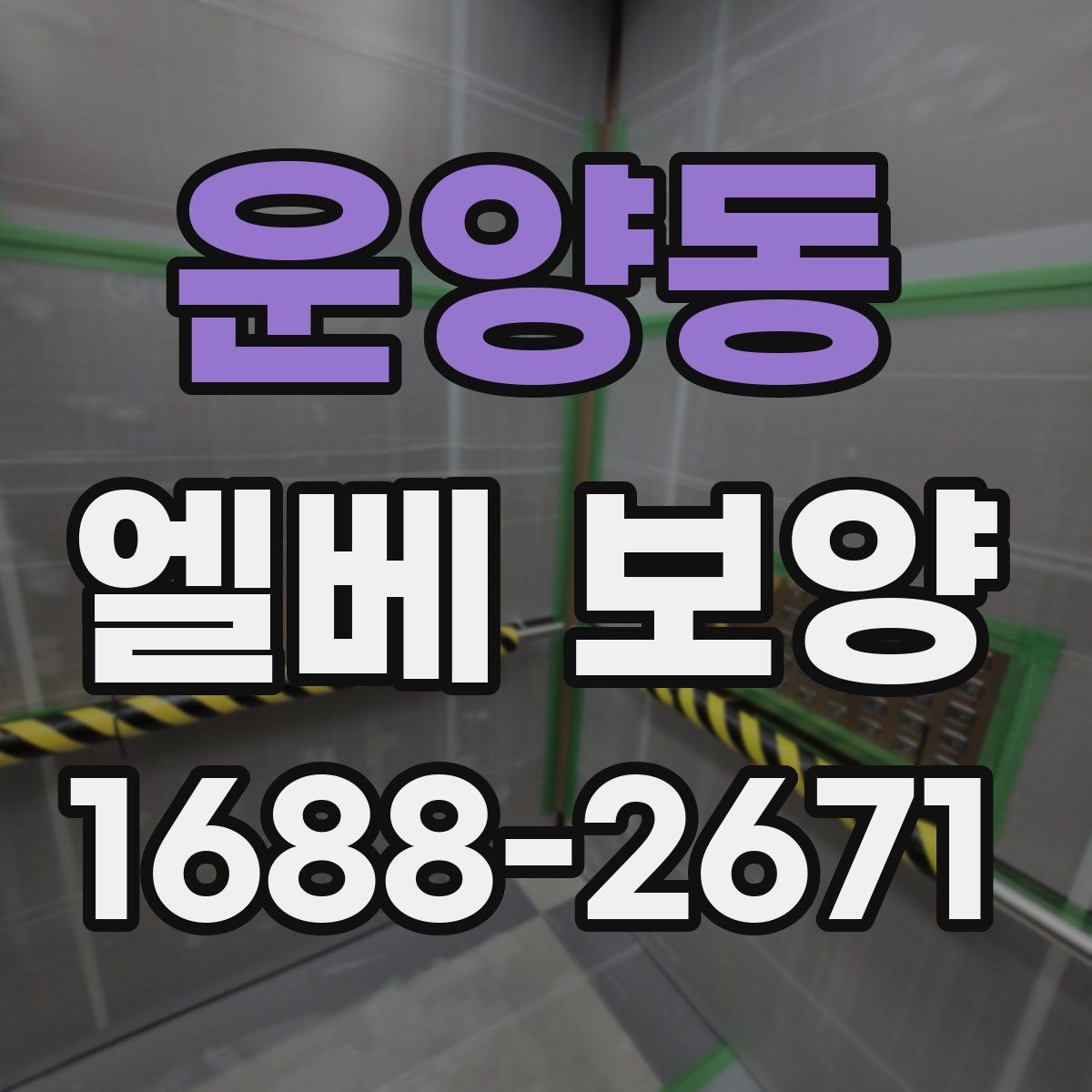 운양동 엘베 보양 공사 후 흔적 제거를 확인하는 순서
