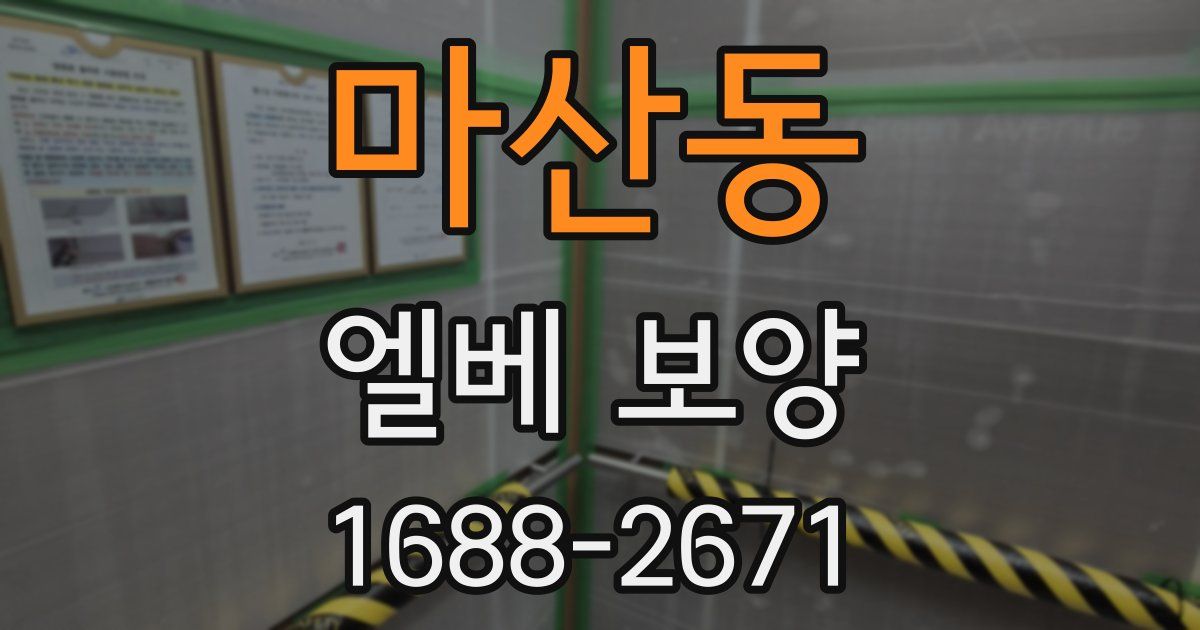 마산동 엘베 보양