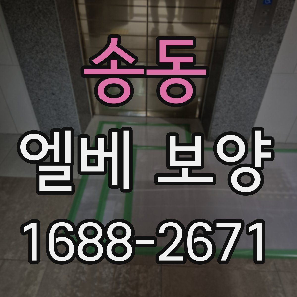 송동 엘베 보양 문 주변 손상 방지를 위한 확인 항목