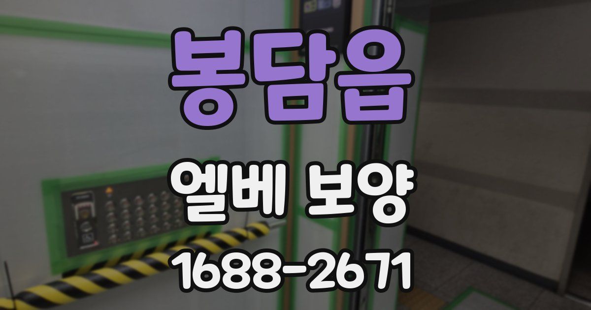 봉담읍 엘베 보양