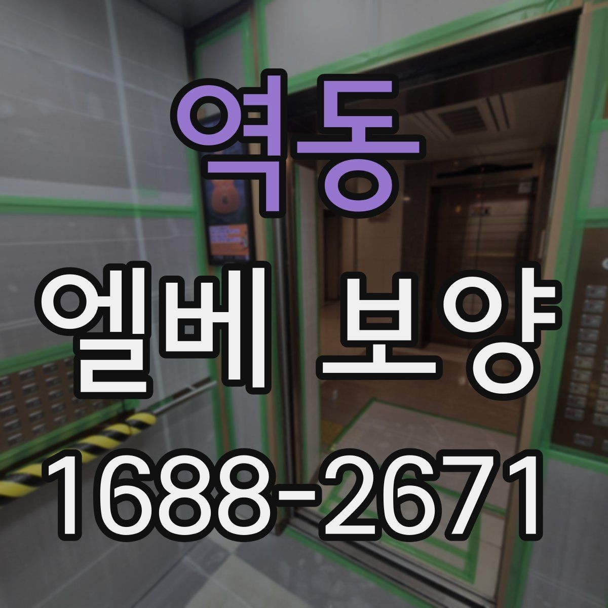 역동 엘베 보양 공사 뒤 마감 상태 확인하는 방법