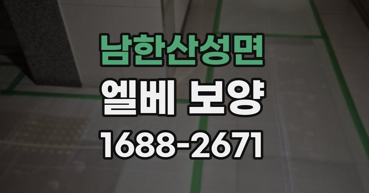 남한산성면 엘베 보양