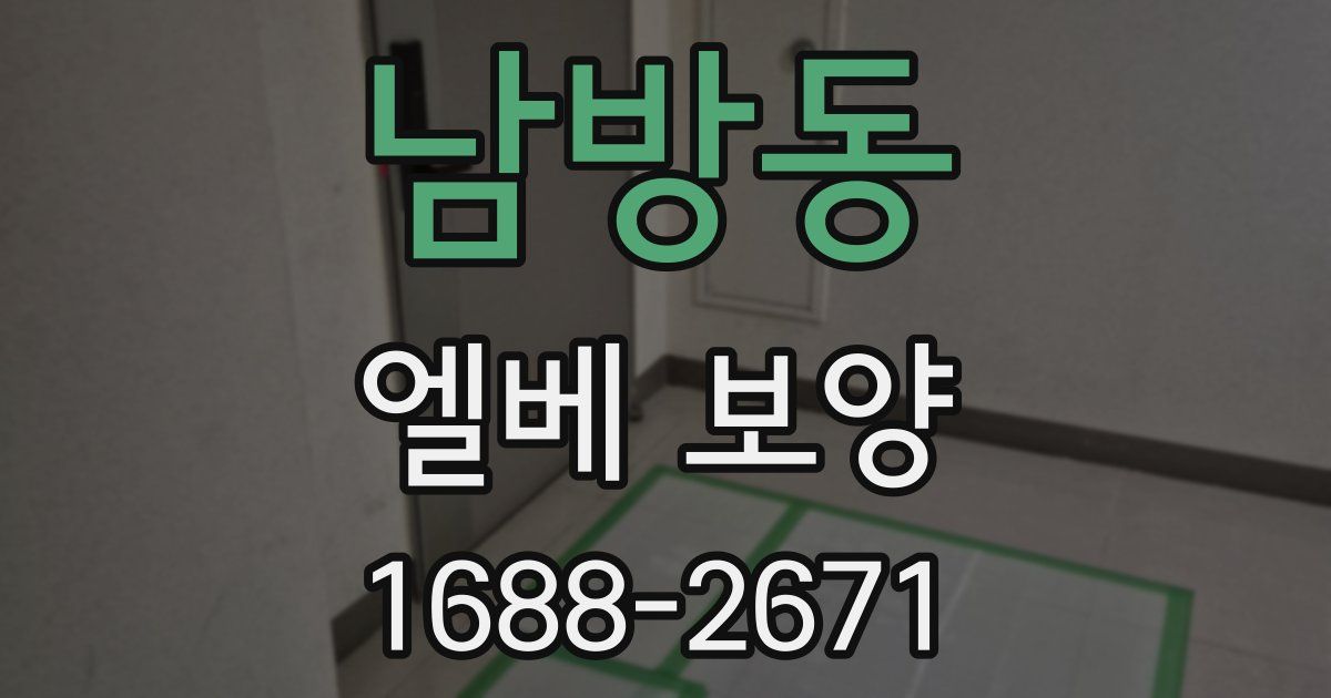 남방동 엘베 보양