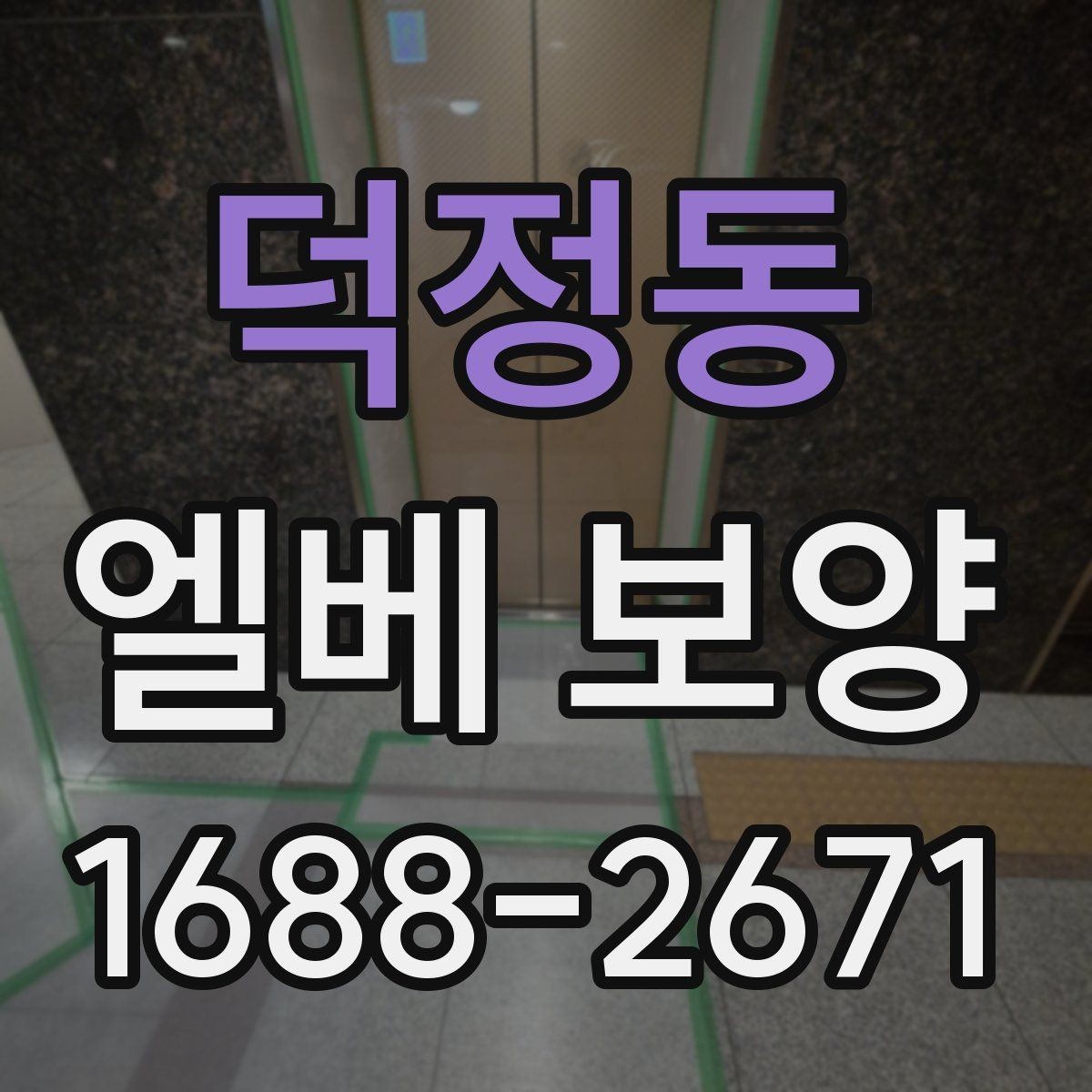 덕정동 엘베 보양 공용부 동선이 겹칠 때 먼저 볼 구간