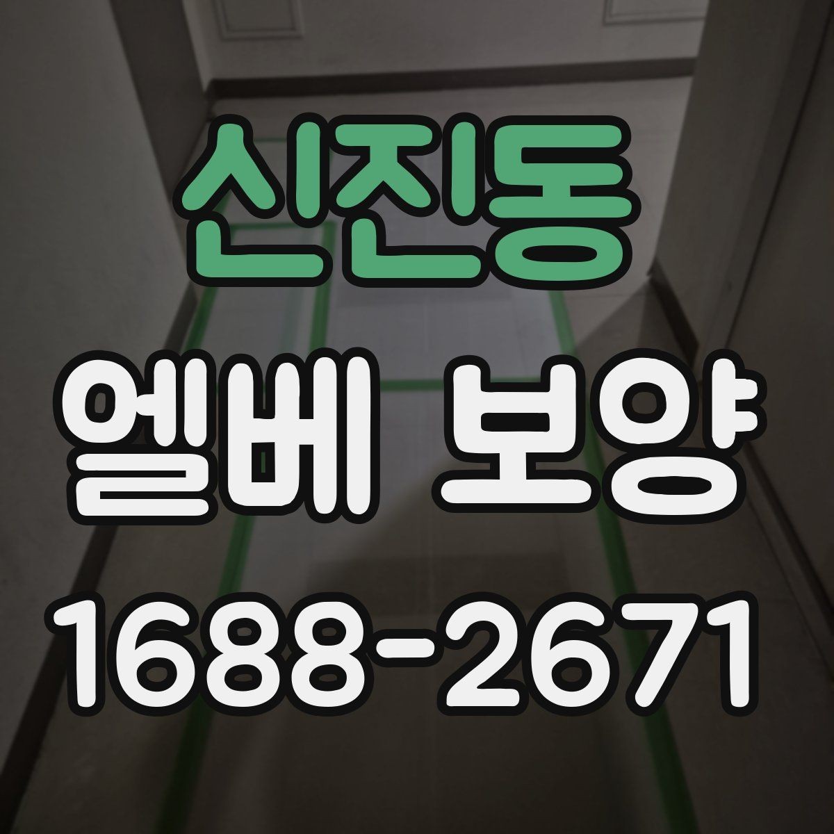 신진동 엘베 보양 후 점검해야 할 항목