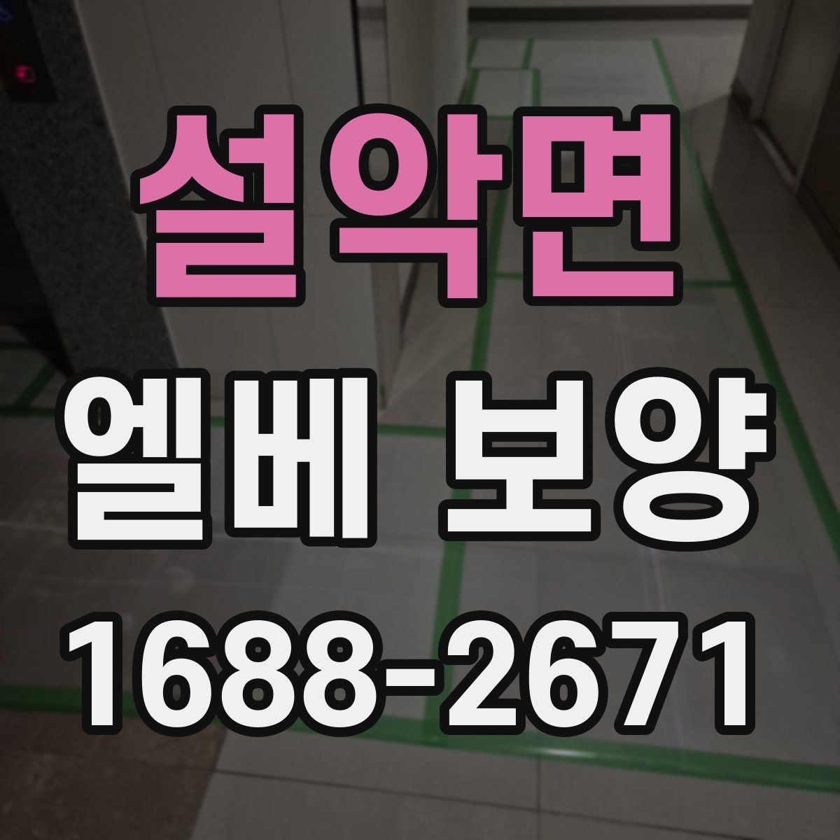 설악면 엘베 보양 승강기 내부와 출입부를 나눠 보는 법