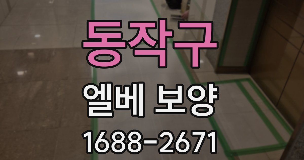 동작구 엘베 보양