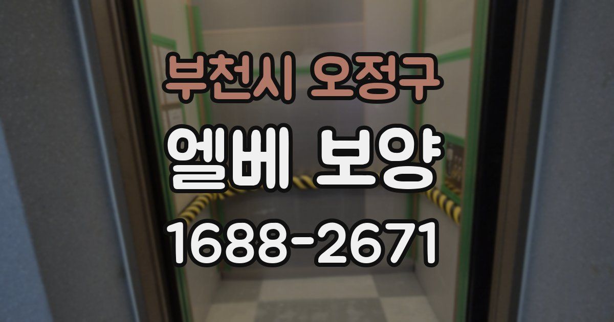 부천시 오정구 엘베 보양