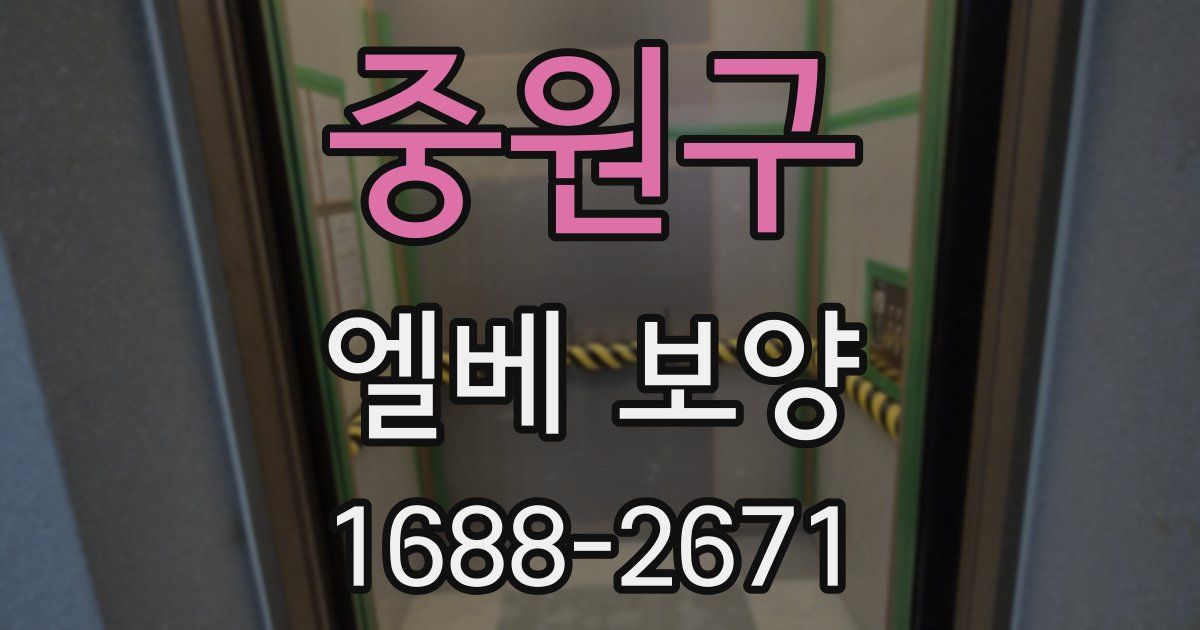 중원구 엘베 보양