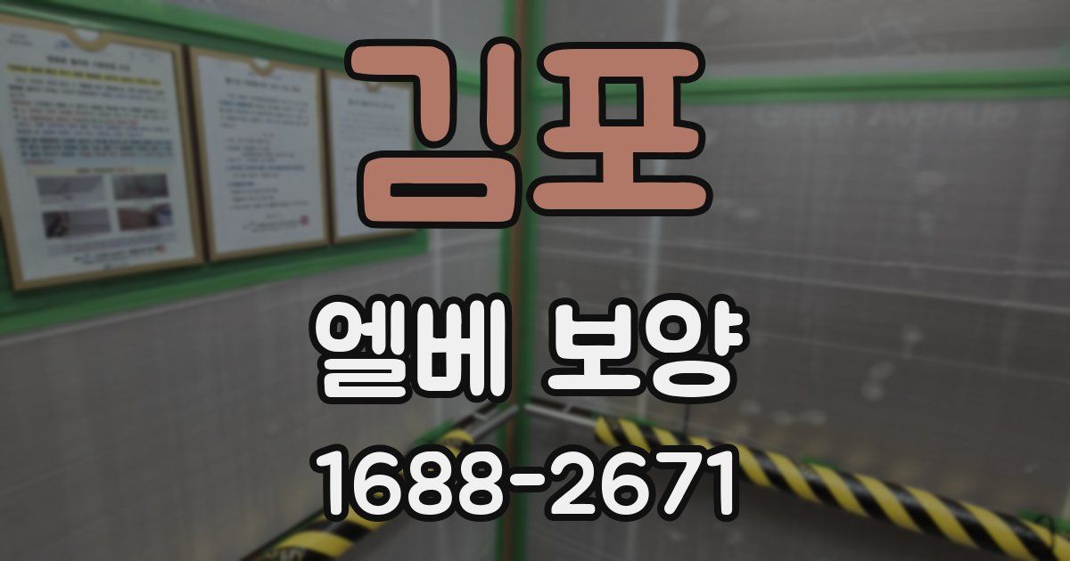 김포 엘베 보양