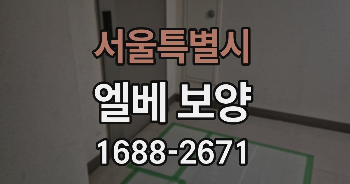서울특별시 엘베 보양