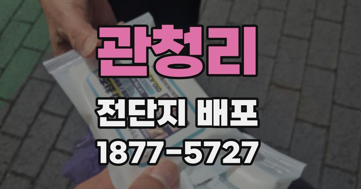 관청리 전단지 배포