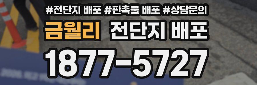 금월리 전단지 배포