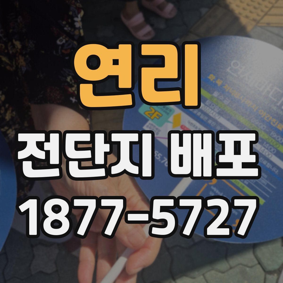 연리 전단지 배포