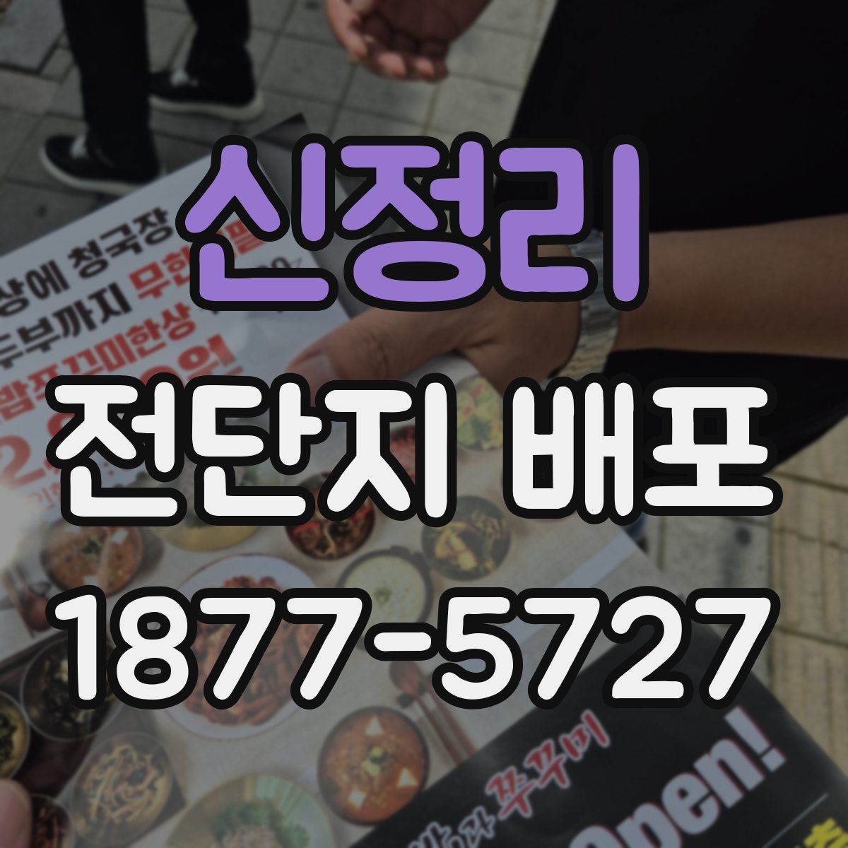 신정리 전단지 배포