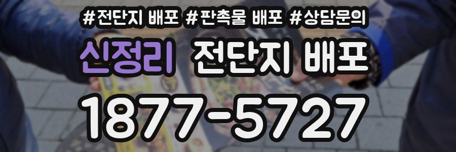 신정리 전단지 배포