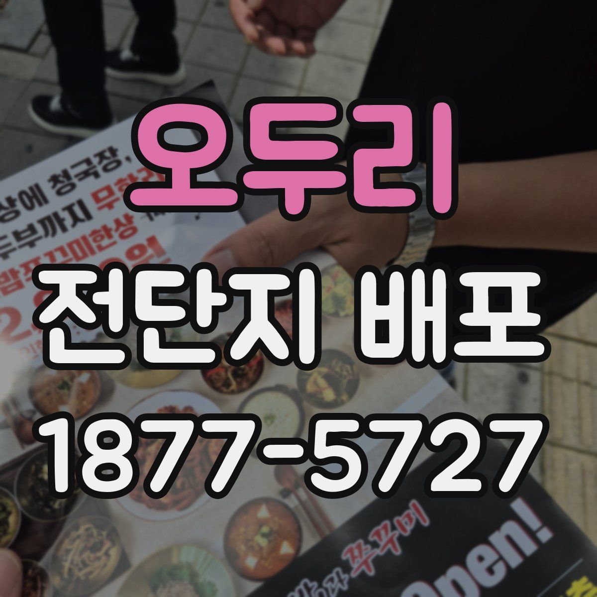 오두리 전단지 배포