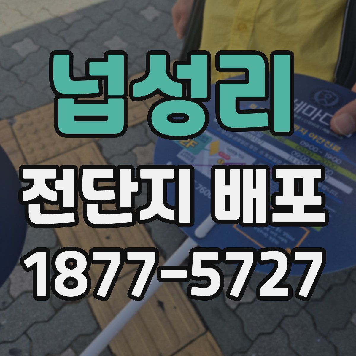 넙성리 전단지 배포