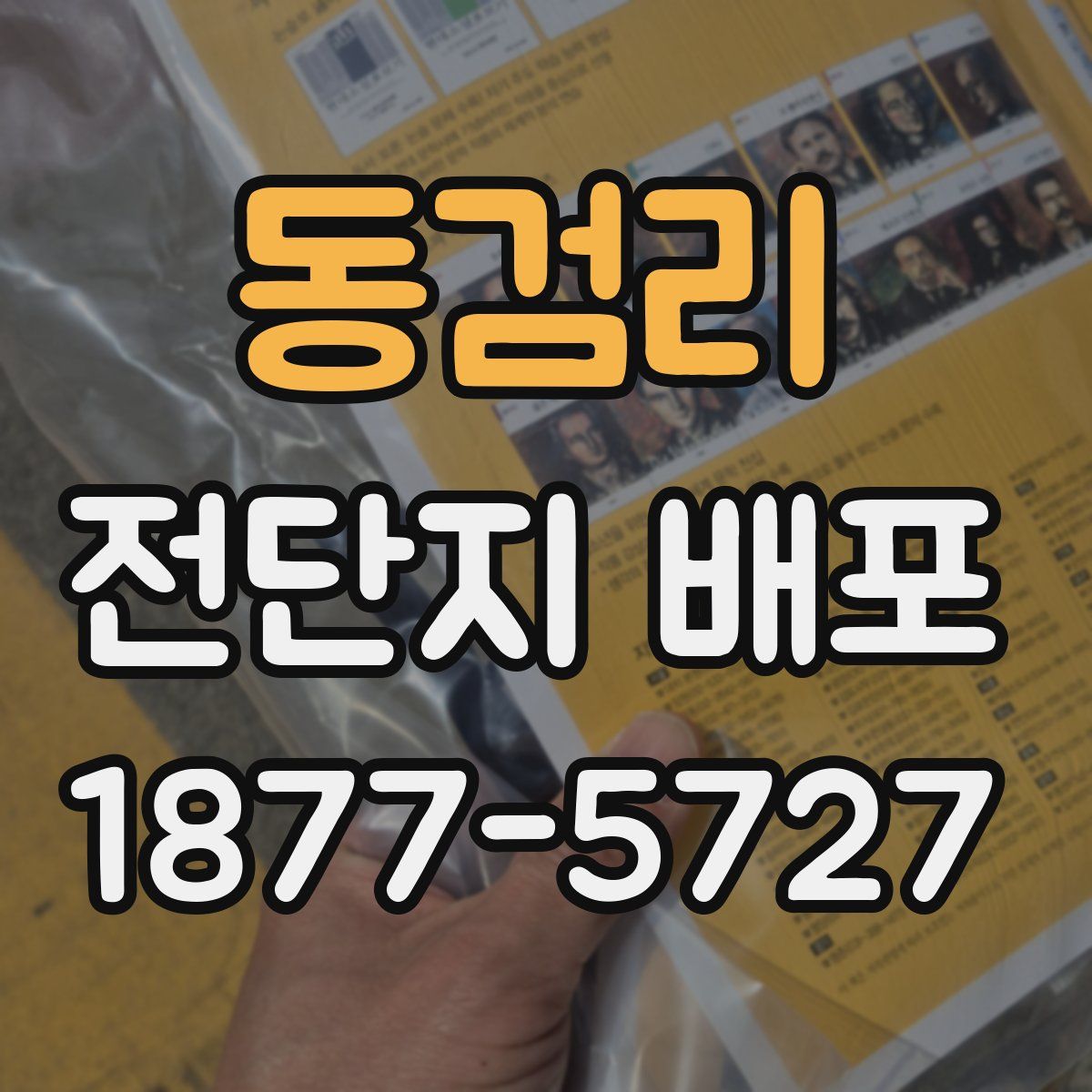 동검리 전단지 배포