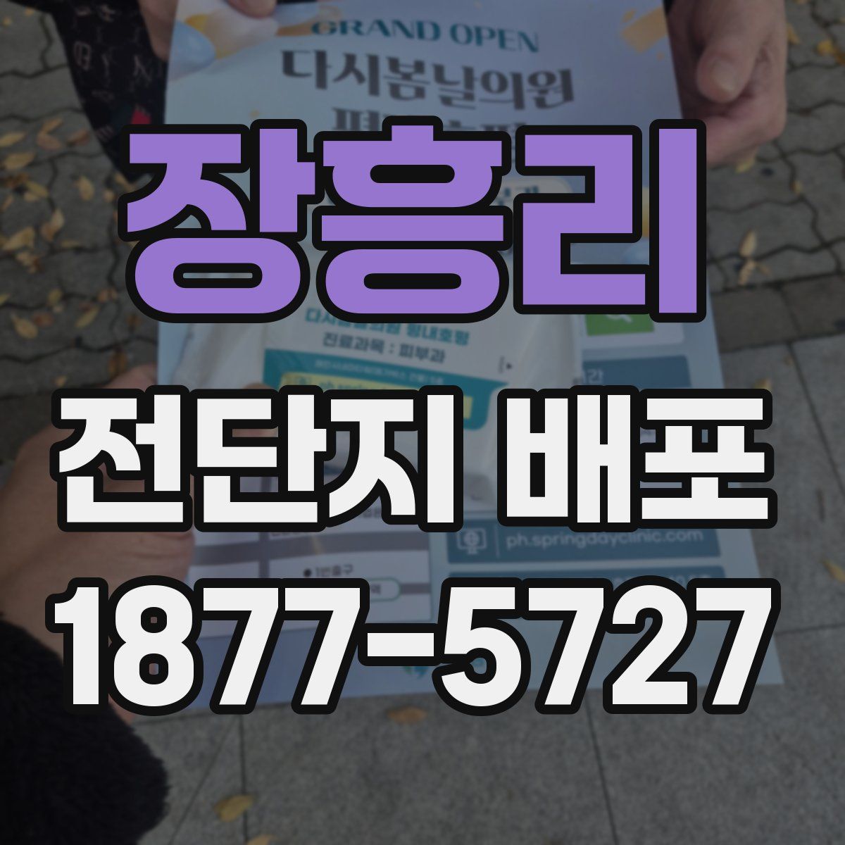 장흥리 전단지 배포
