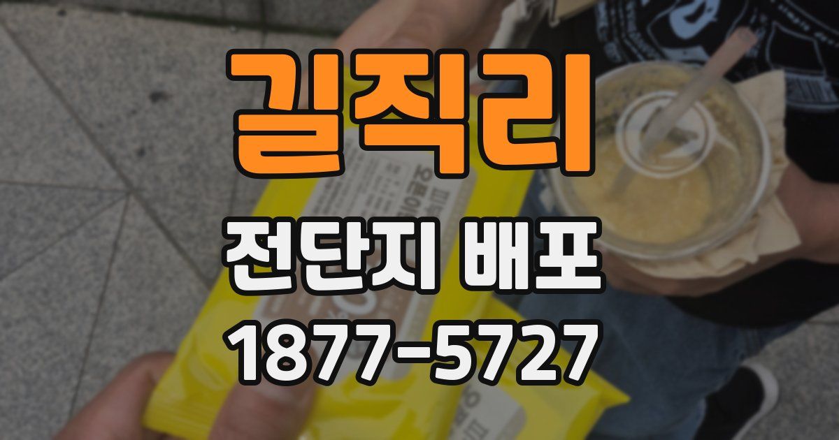 길직리 전단지 배포