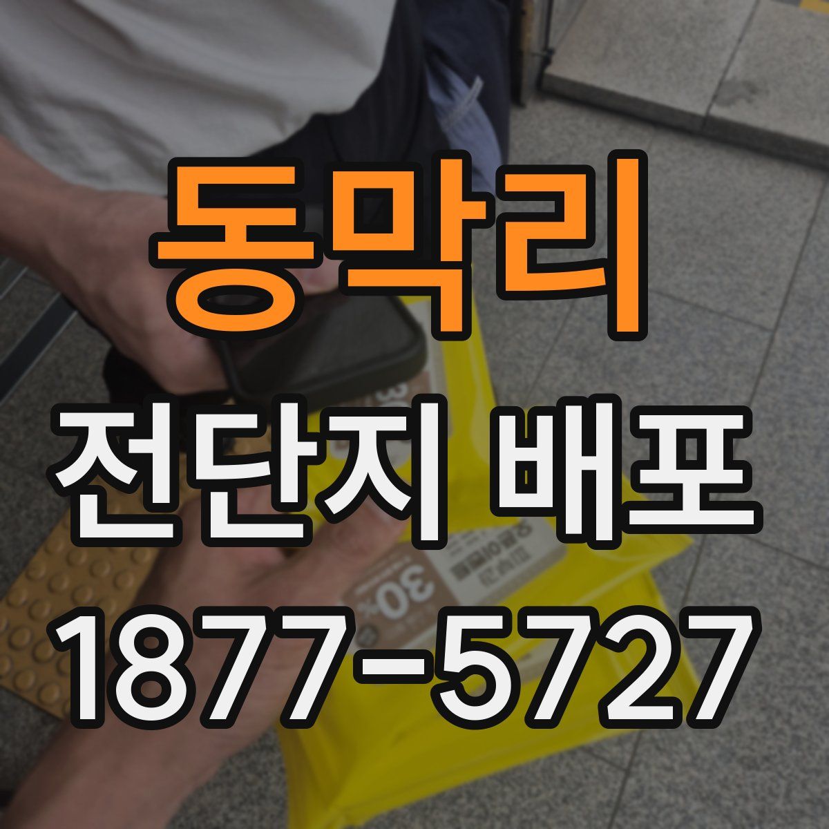 동막리 전단지 배포