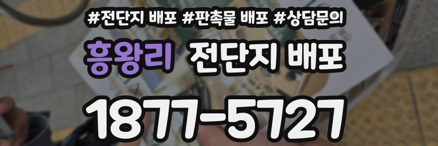 흥왕리 전단지 배포