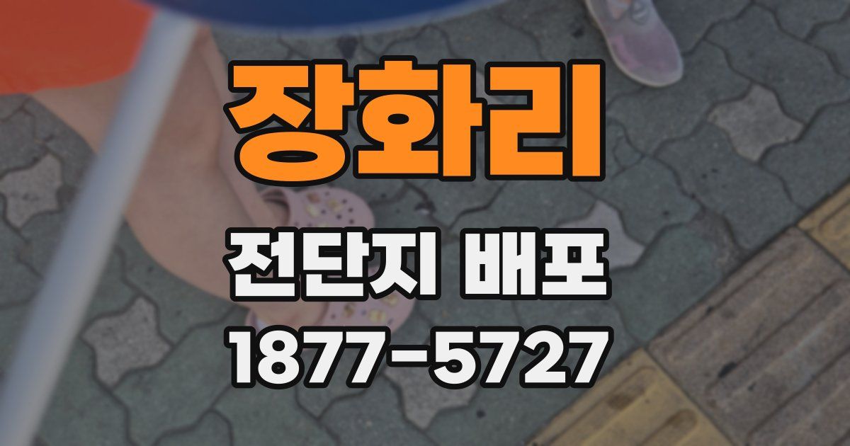 장화리 전단지 배포