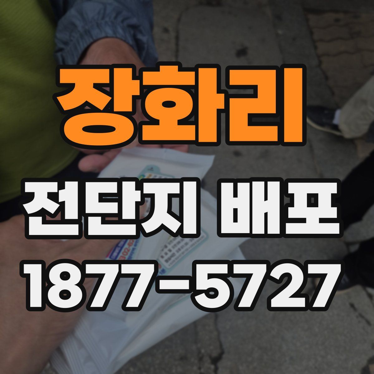 장화리 전단지 배포