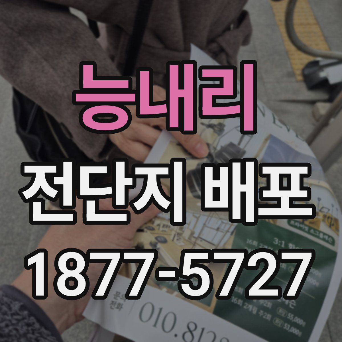 능내리 전단지 배포