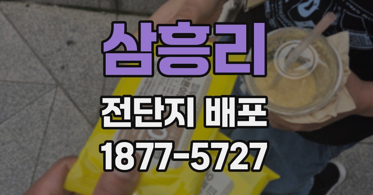 삼흥리 전단지 배포