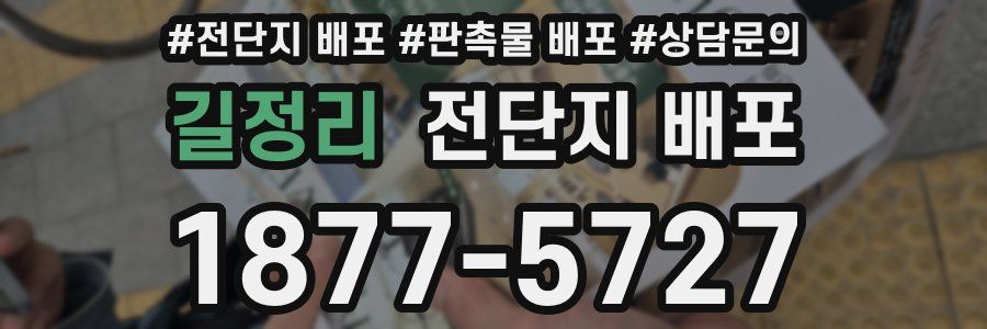 길정리 전단지 배포